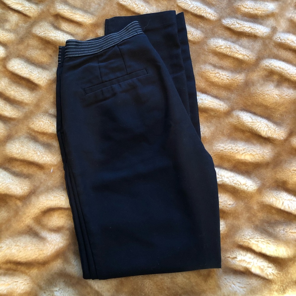 Zara Basics Collection Black Work Trouser Pants Xs - image 1